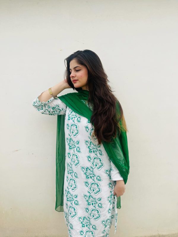 2 Piece Stitched Printed Lawn Suit  (14th August special )